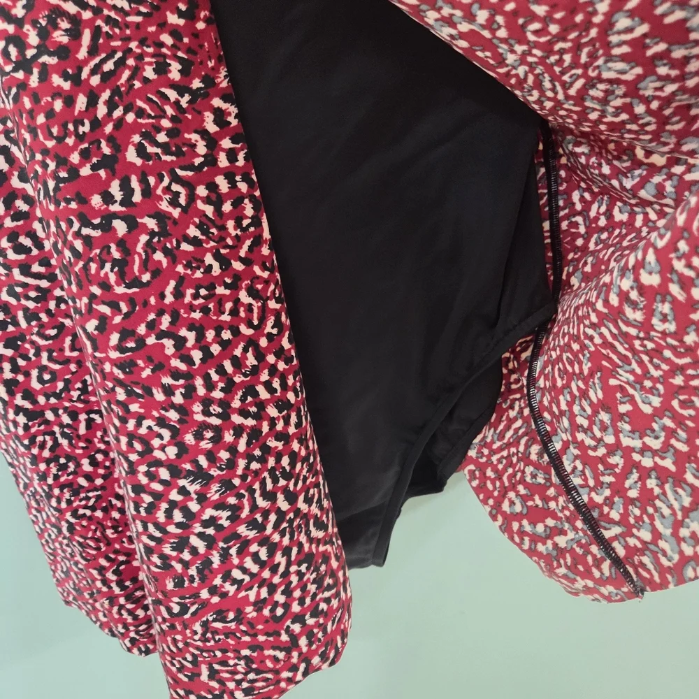 Swim Solutions Flyaway Brick Red One Piece Swimwear Thigh Minimizer Size 16‎ New - Picture 2 of 9